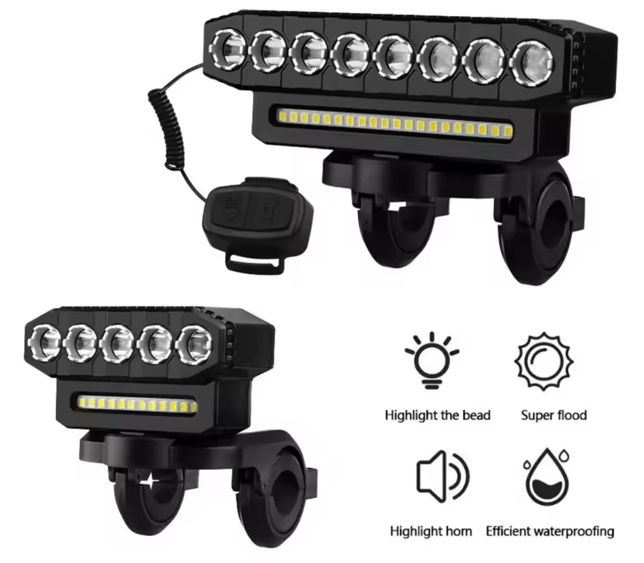 Light bar for a pedal bike