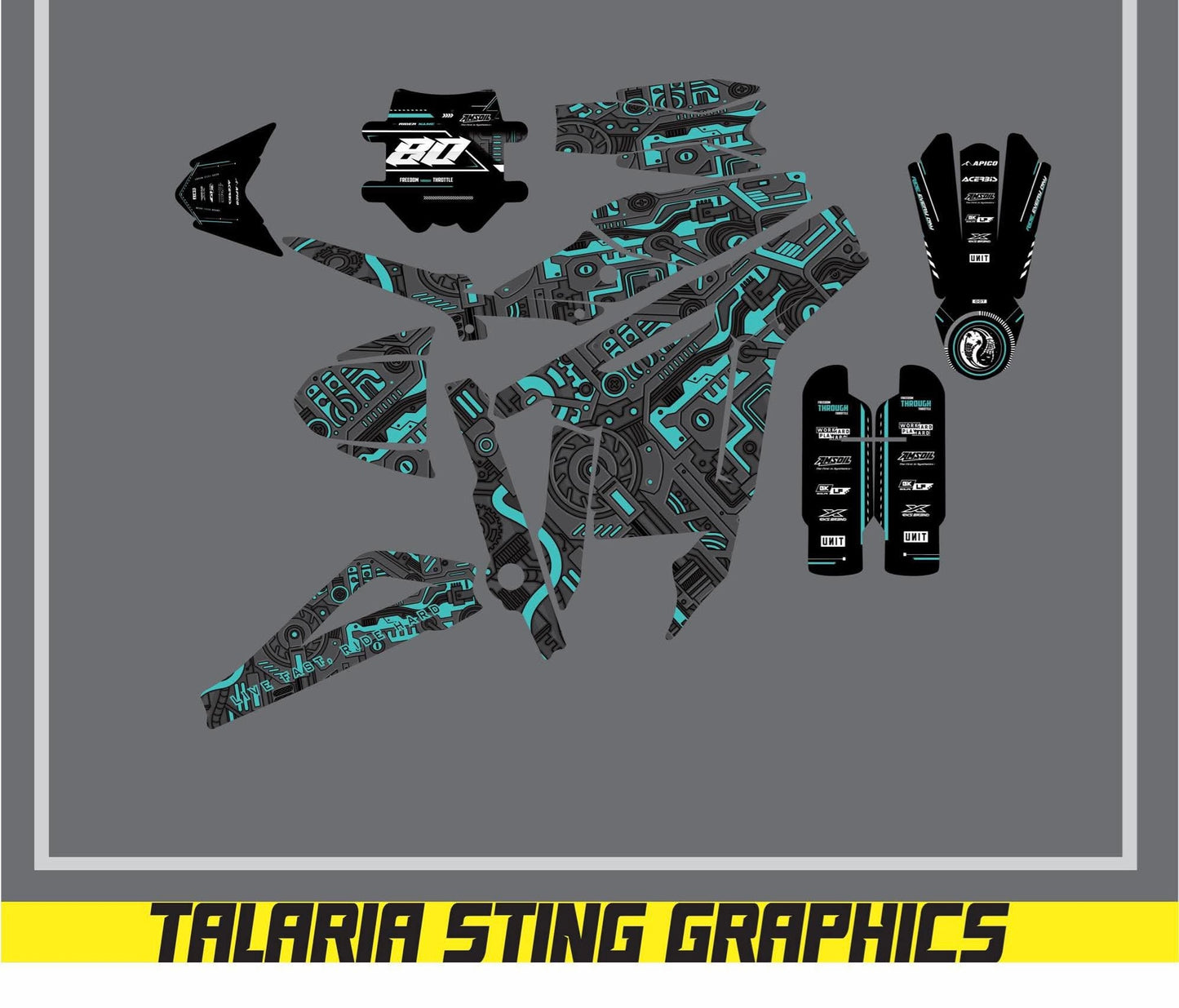 Talaria Graphics Kit for talaria sting Wrap Sticker graphics kit