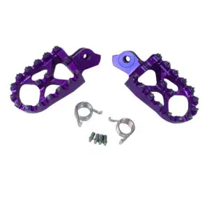 PRO RACE BILLET ANODISED WIDE FOOT PEGS FOR SURRON AND TALARIA ELECTRIC MOTORCYCLES [SUR-PRO-RACE-FOOT-PEGS]